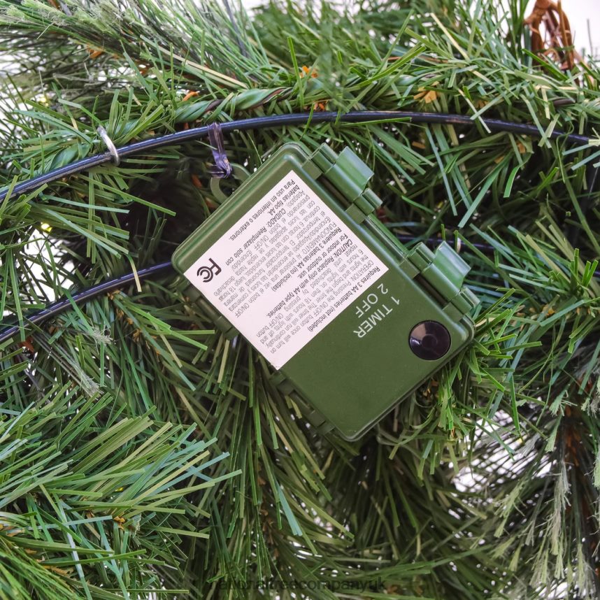 Greenery | National Tree Company 30\ Glistening Pine Wreath with LED Lights F2L4F255